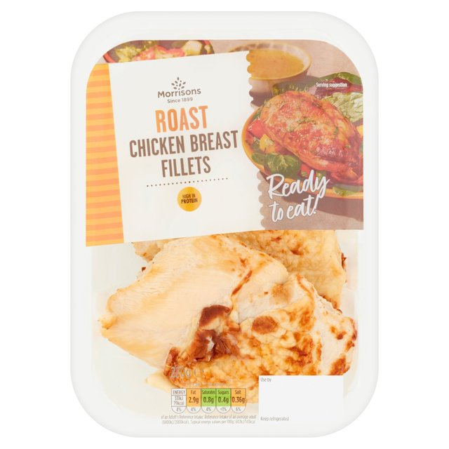  Morrisons Ready To Eat Roast Chicken Breast Fillets 220g