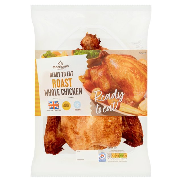 Morrisons Ready To Eat Roast Cooked Whole Chicken 900g