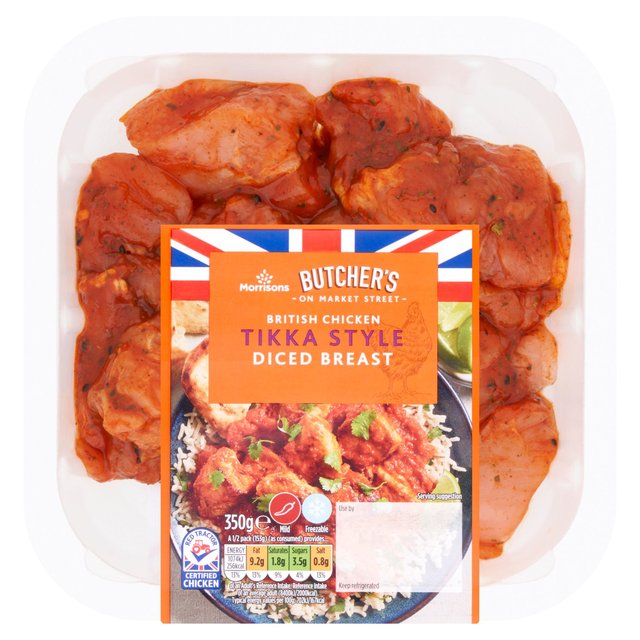 Morrisons Tikka Style Diced Chicken Breast 350g