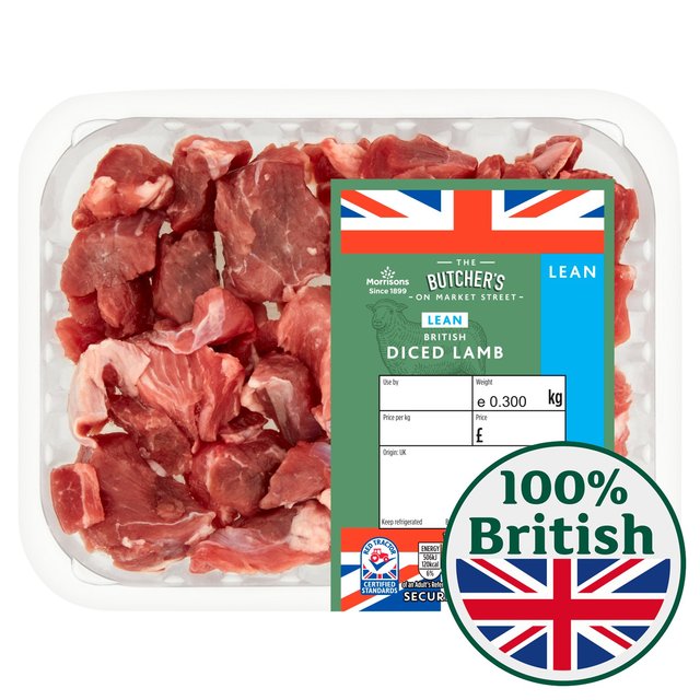 Morrisons British Diced Lean Leg Of Lamb 300g