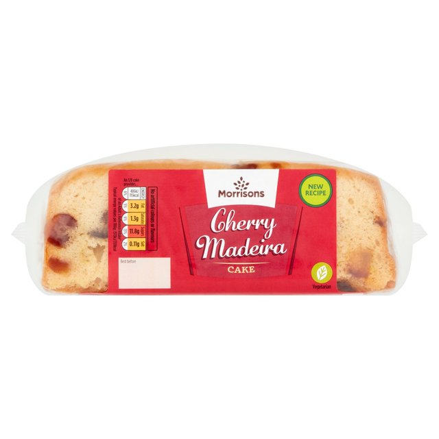 Morrisons Cherry Madeira Slab Cake 