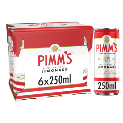 Pimm's No1 and Lemonade Ready to Drink 5.4% vol 6x250ml Cans