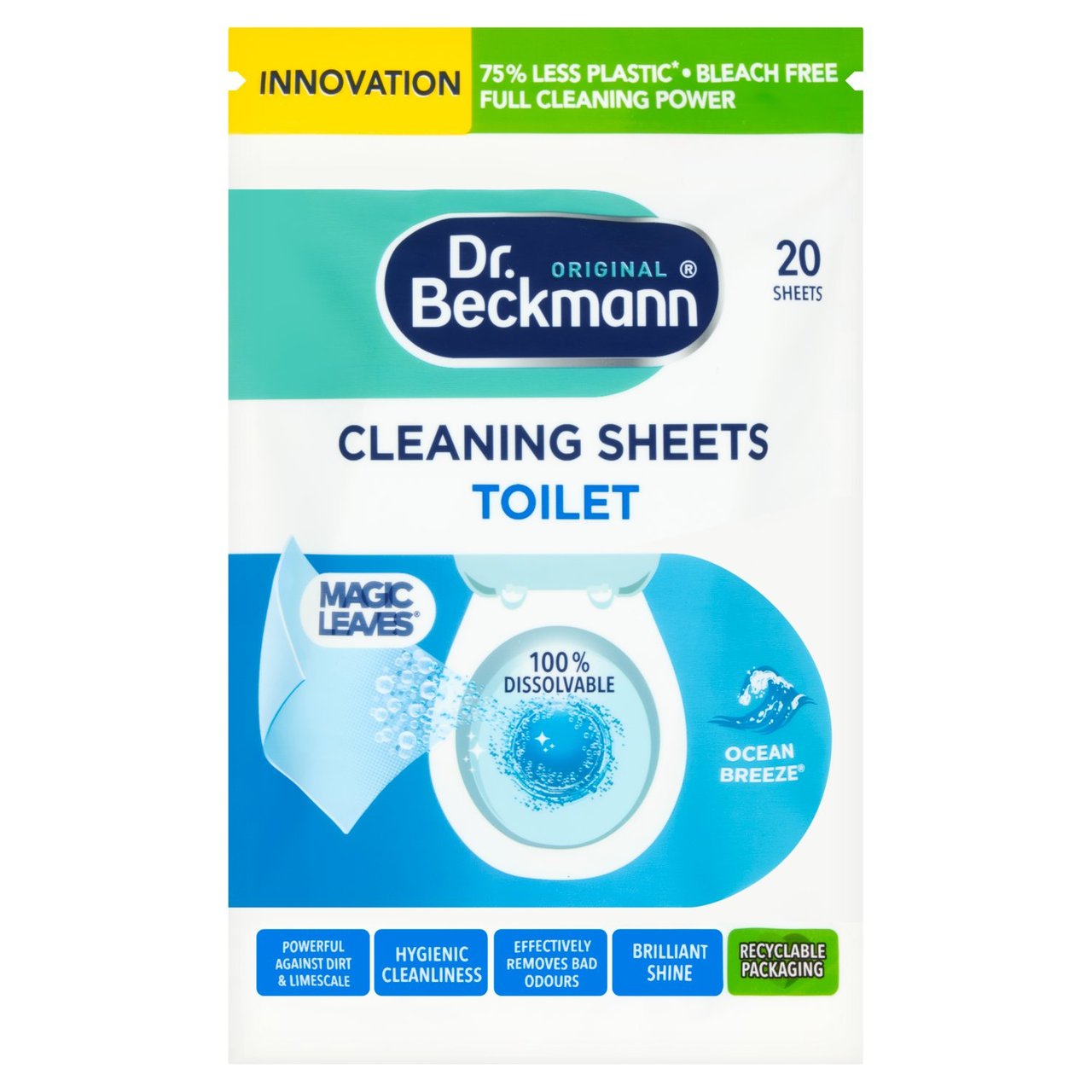 Dr. Beckmann Toilet Cleaning Sheets Ocean Breeze