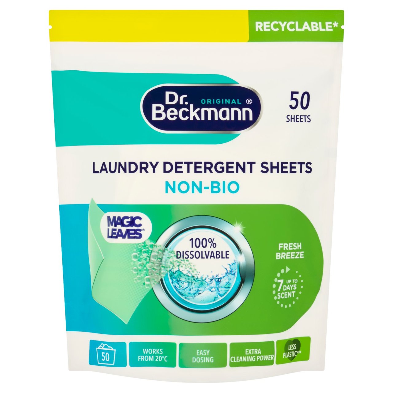 Dr Beckmann Magic Leaves Laundry Sheets Non Bio