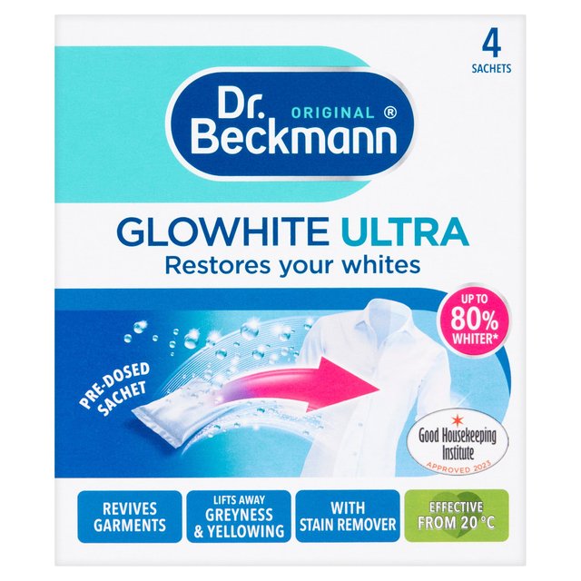 Dr Beckmann Glowhite Ultra Instant Whitening Sachets   4 per pack