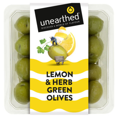 Unearthed Lemon & Herb Green Olives