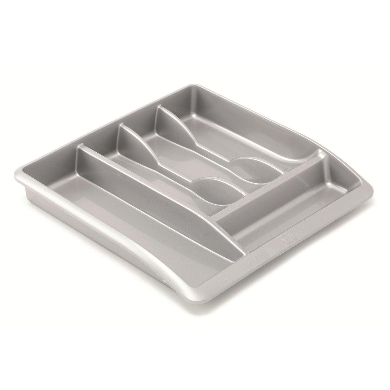 Addis Plastic Drawer Organiser, Metallic 