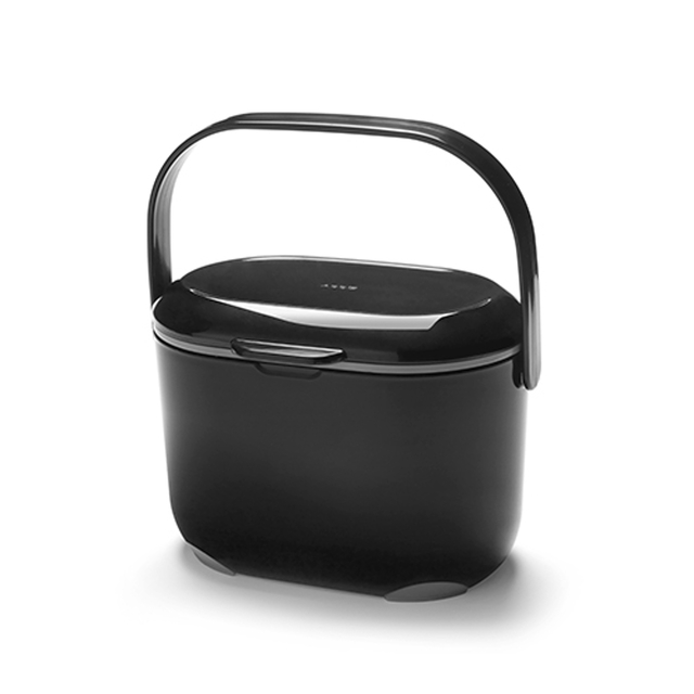 Addis Black/Grey Kitchen Food Compost Caddy 