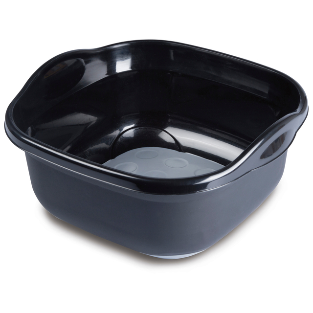 Addis Premium Soft Touch Washing Up Bowl, Black / Grey 