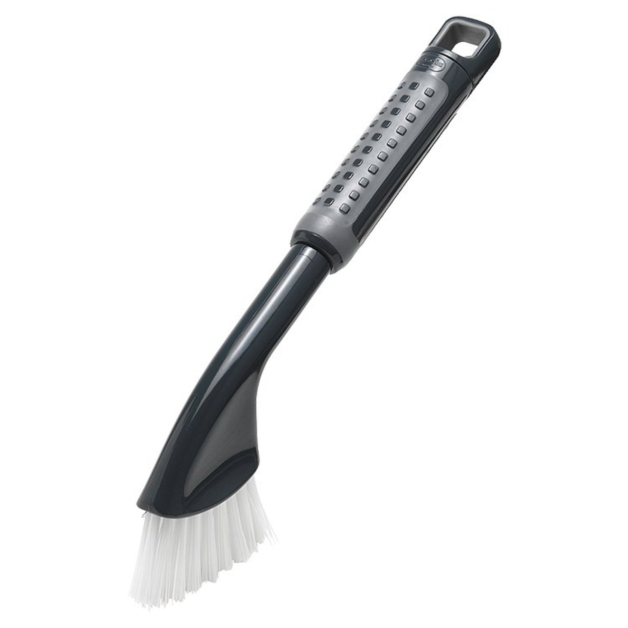 Addis Metallic Graphite ComfiGrip Tile and Grout Cleaning Brush   