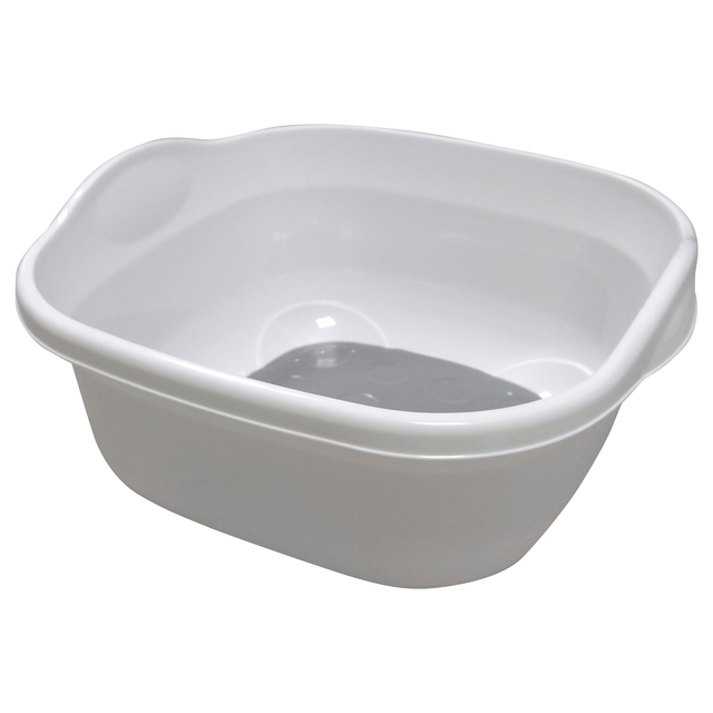 Addis Premium Soft Touch Washing Up Bowl, White / Grey 