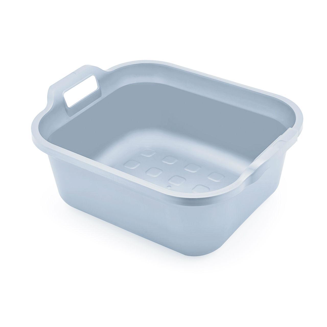 Addis 100% Recycled Washing Up Bowl, Light Grey 9.5L