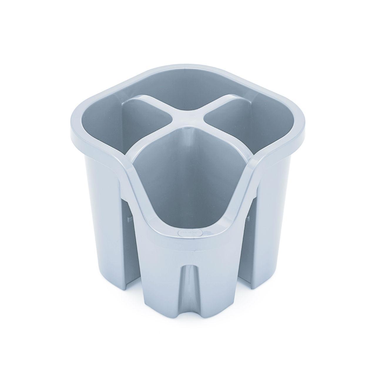 Addis 100% Recycled Cutlery Drainer, Light Grey 