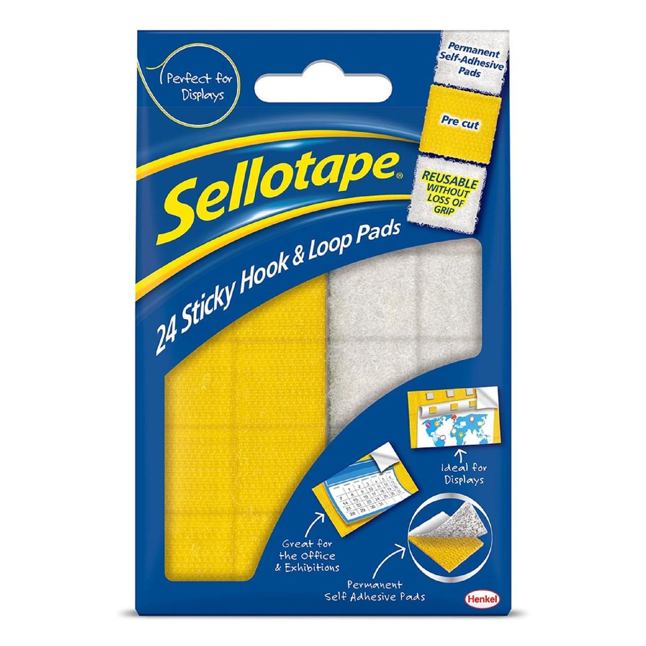 Sellotape Hook & Loop Pads