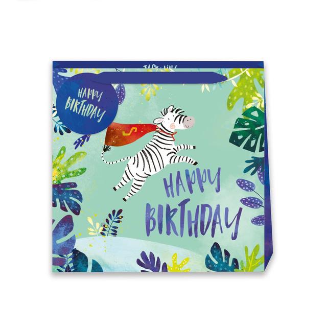 Jack & Lily Zebra Medium Gift Bag 