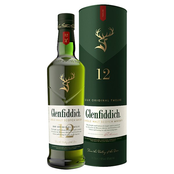 Glenfiddich 12 Year Old Single Malt Scotch Whisky