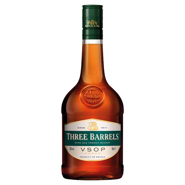 Three Barrels Rare Old French Brandy VSOP