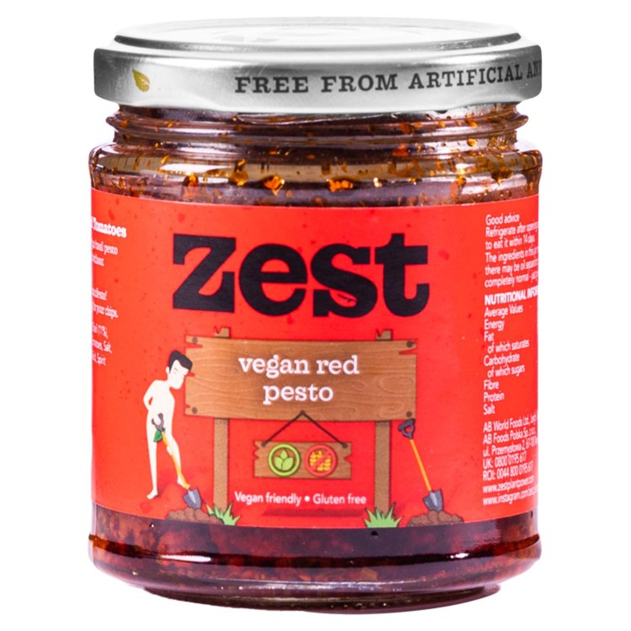 Zest Vegan Red Pesto  165g