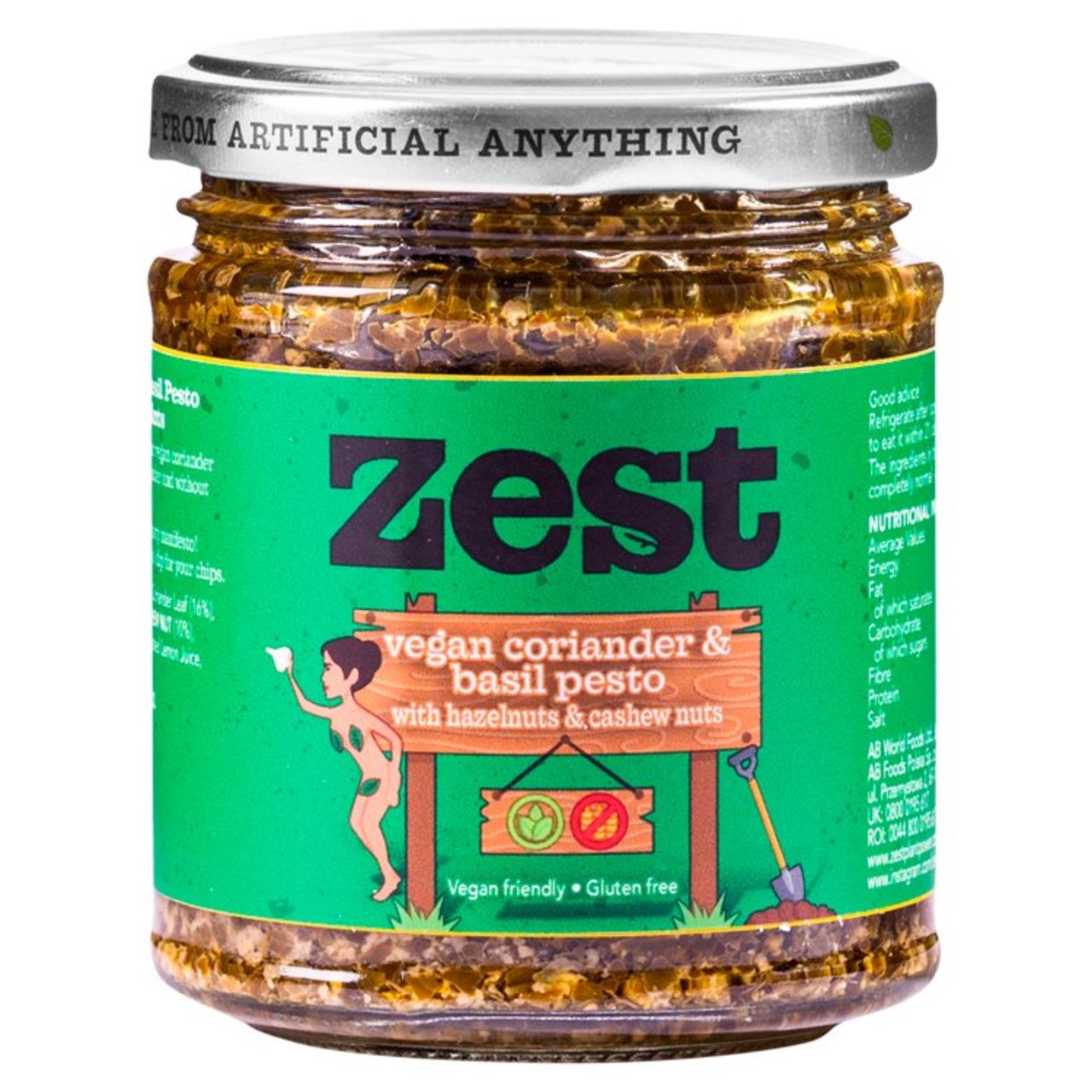 Zest Vegan Coriander & Basil Pesto