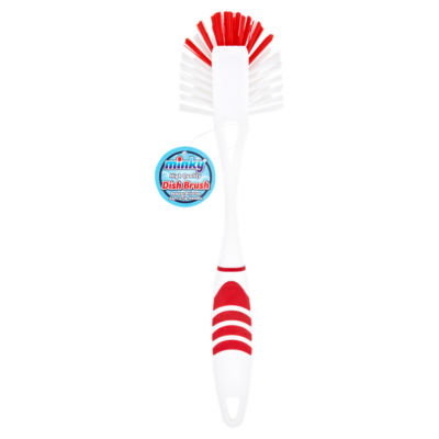 Minky Dish Brush with Soft Grip Handle