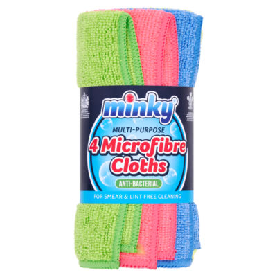 Minky Multi - Purpose 4 Microfibre Cloths