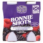 Rowan Glen Bonnie Shots Raspberry & Blackberry Yogurt Drink 4x100g