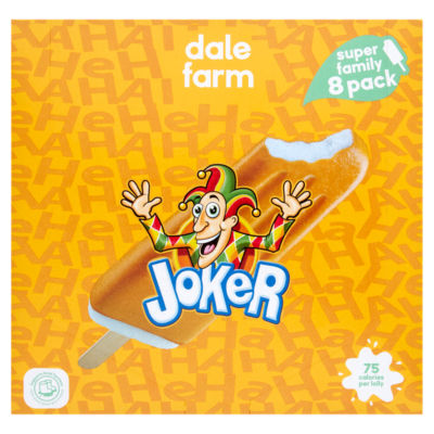 Dale Farm Joker Orange & Vanilla Split Lollies 8 Pack