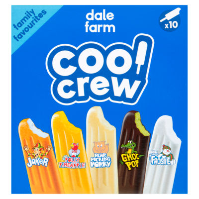 Dale Farm Cool Crew Ice Lollies 10 Pack