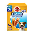 Pedigree Dentastix Daily Adult Small Dog Treats Dental Sticks x70 1.1kg