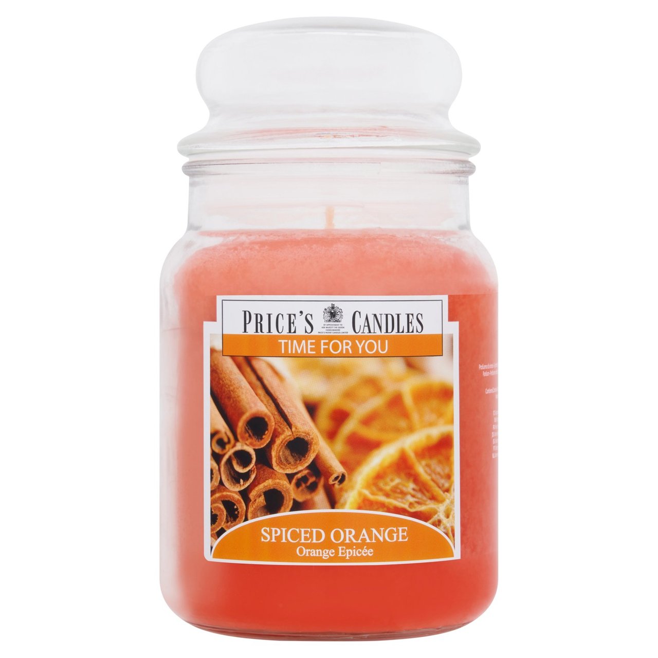 Price's Candles Time For You Spiced Orange Large Jar Candle