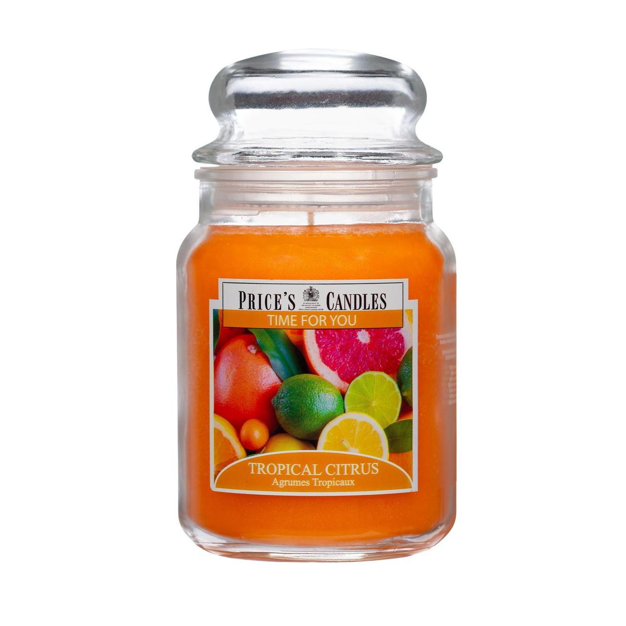 Price's Time For You Tropical Citrus Large Jar Candle