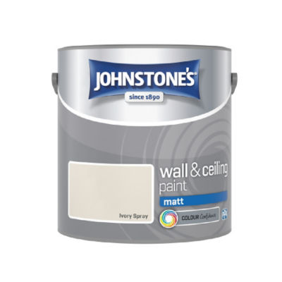 Johnstone's Wall & Ceiling Matt, Ivory Spray, 2.5L