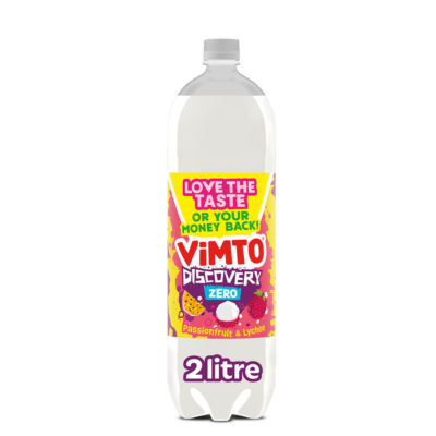 Vimto Discovery Passionfruit & Lychee No Added Sugar Fizzy Drink