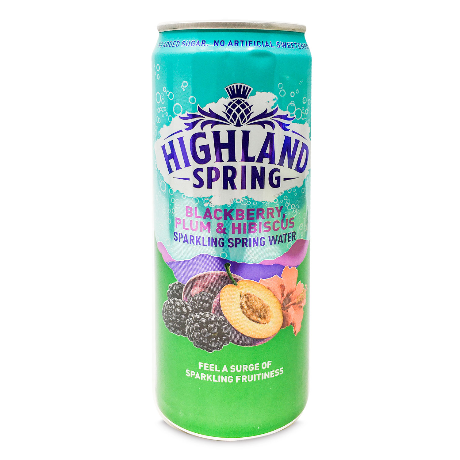 Highland Spring Blackberry, Plum & Hibiscus Sparkling Spring Water 330ml