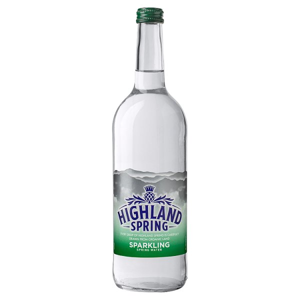 Highland Spring Sparkling Water Glass