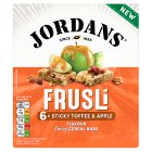 Jordans Frusli Sticky Toffee & Apple Flavour Chewy Cereal Bars 6x30g