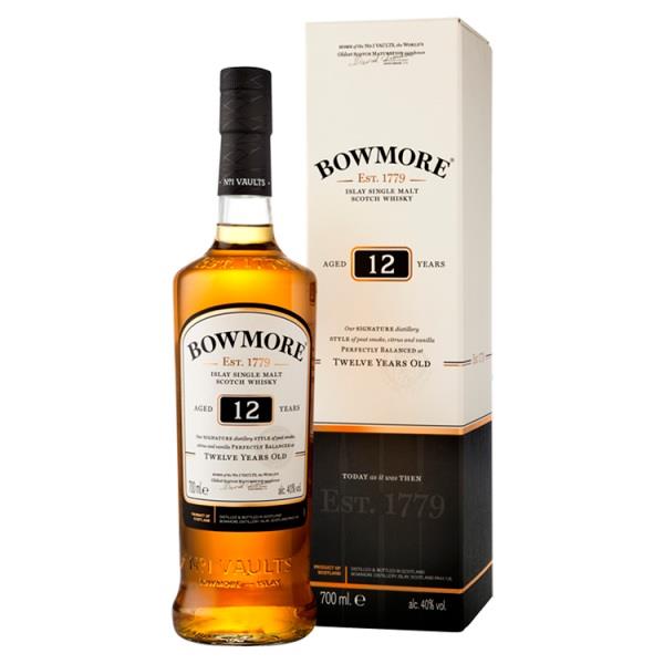 Bowmore 12 Year Old Islay Single Malt Scotch Whisky  70cl