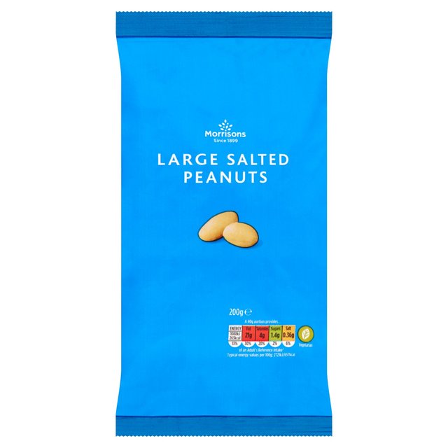 Morrisons Large Salted Peanuts  200g