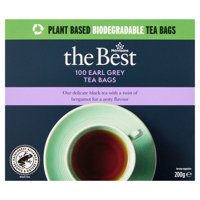 Morrisons The Best Earl Grey Tea Bags 100's 200g