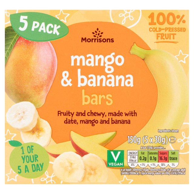 Morrisons  Mango & Banana Bar  150g