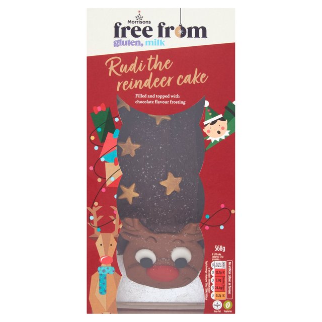 Morrisons Free From Reindeer Cake 