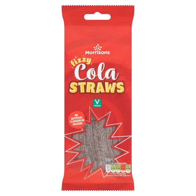 Morrisons Fizzy Cola Straws  65g