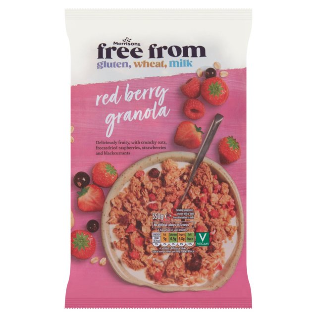 Morrisons Free From Red Berry Granola  350g