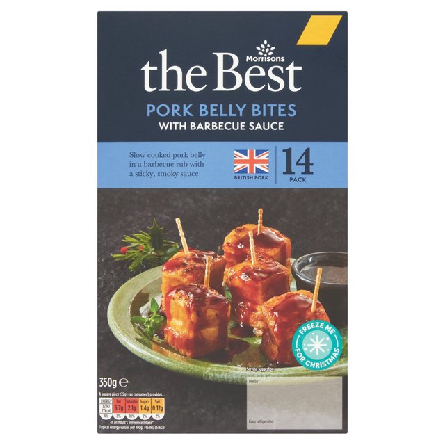 Morrisons The Best Pork Belly Bites With Barbecue Sauce  350g