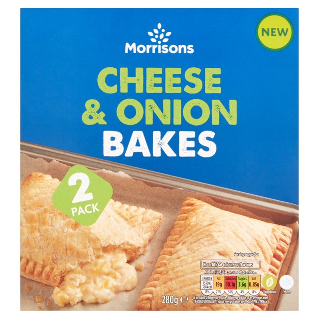 Morrisons 2 Cheese & Onion Bakes 280g