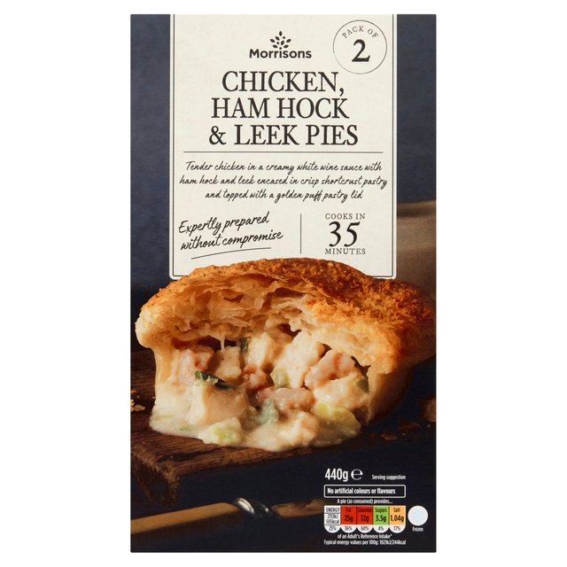 Morrisons Pub Style 2 Chicken Pies  440g