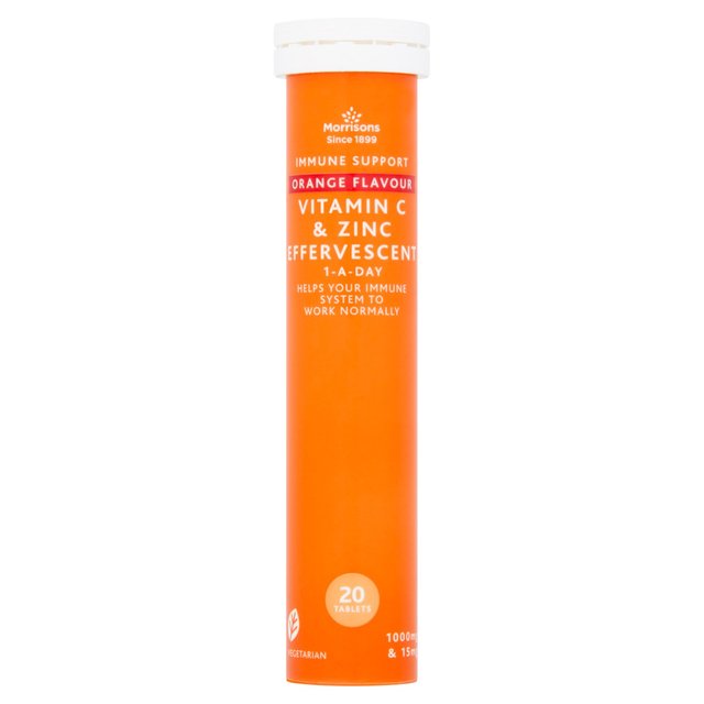 Morrisons Vitamin C And Zinc Effervescent Vitamins 20 per pack