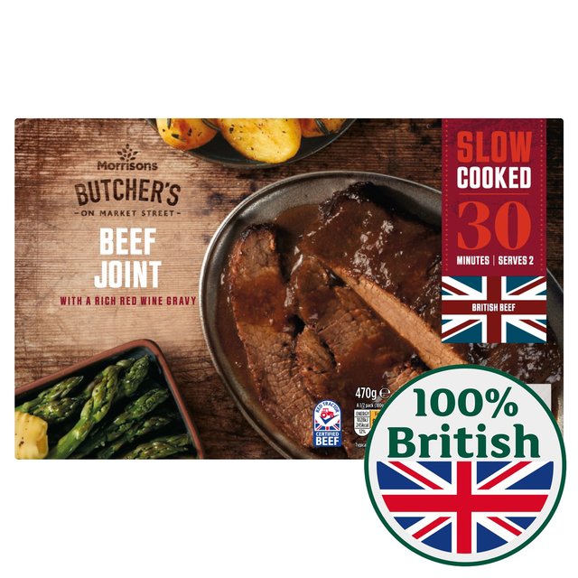 Morrisons Slow Cooked Beef Joint With A Red Wine Gravy  470g