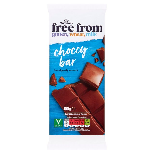 Morrisons Free From Chocolate Bar  100g