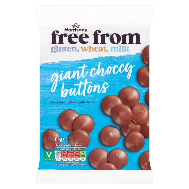 Morrisons Free From Chocolate Buttons  119g